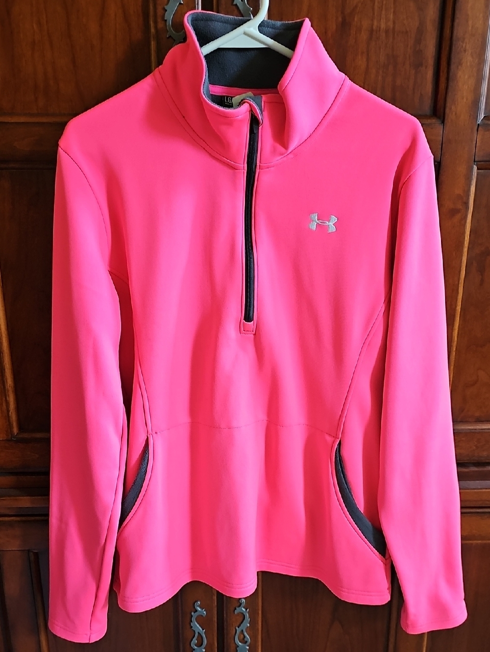 Under Armour Neon Pink Half-Zip Performance Pullover